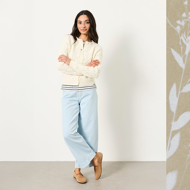 Elasticated-waist trousers